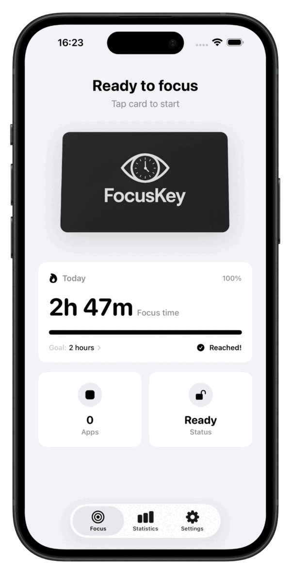 FocusKey App – Apps blockieren